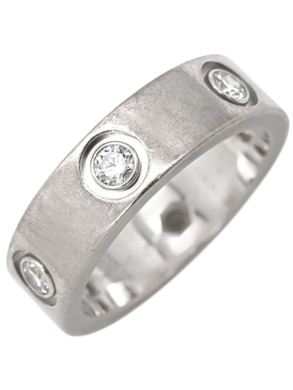 Cartier Ring Love Full Diamond White Gold